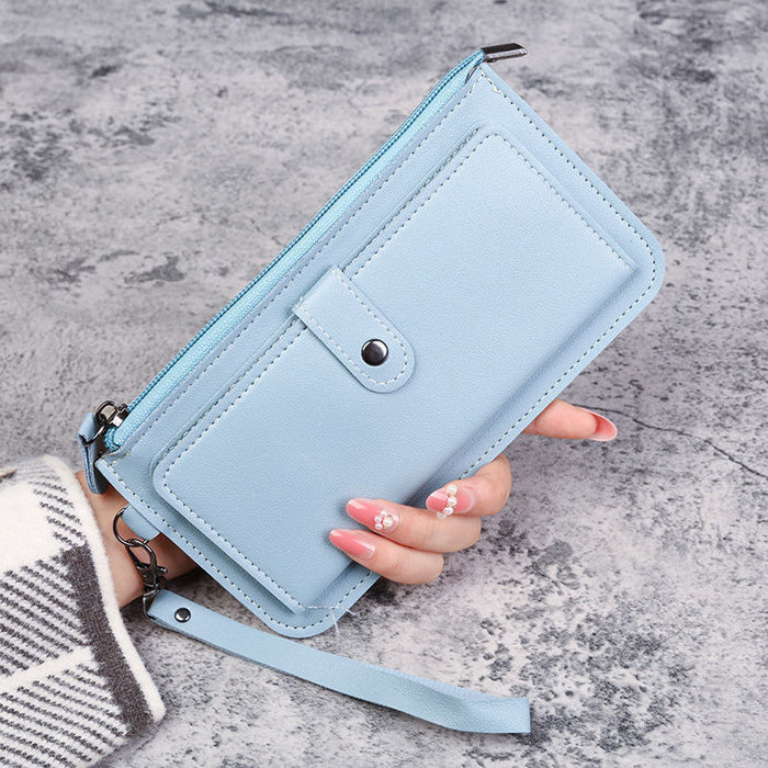 Wholesale Chic Urban Simplicity PU Wallet for Women Solid Color with Coin Pocket Daily Use Accessory MOQ≥3