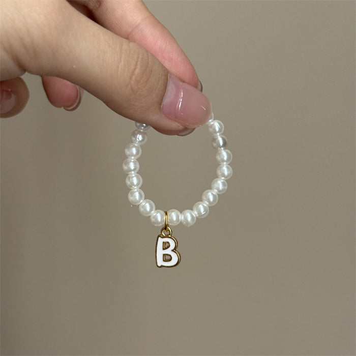 Wholesale Mini blind box pendant letter pearl necklace accessories doll clothes