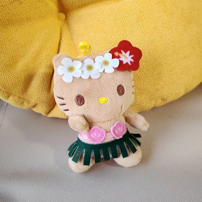 Wholesale Hawaii Beach Swimming Circle Surfing Pineapple Paradise Cat Plush Doll Pendant