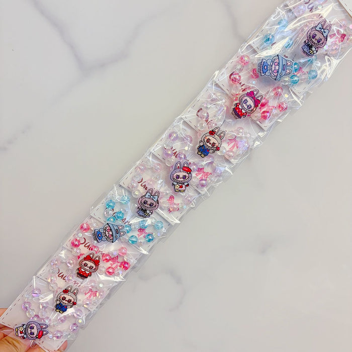 Wholesale 10pcs  New style hair accessories cute hairpin rubber band cartoon headdress bangs clip little girl bracelet hair ring hair rope