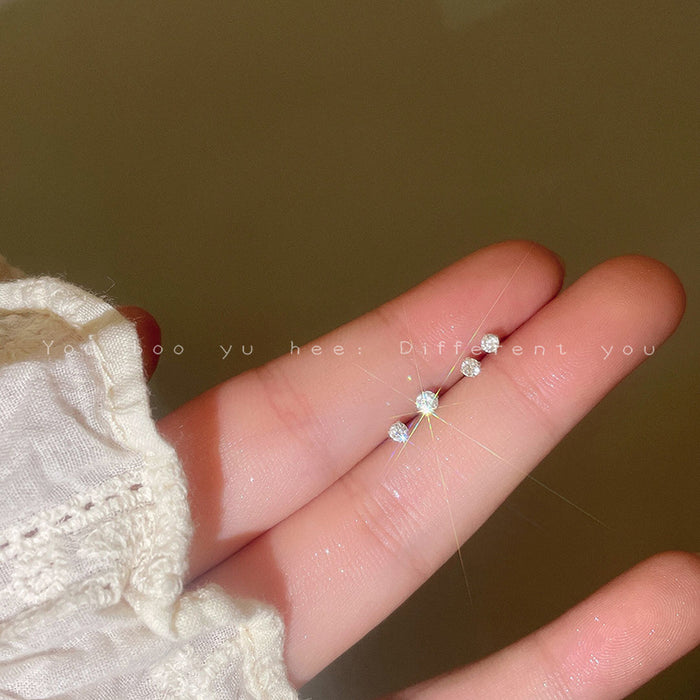 Wholesale Sterling silver needle small earrings for women, high-end, no-removal ear bone ear stick earrings