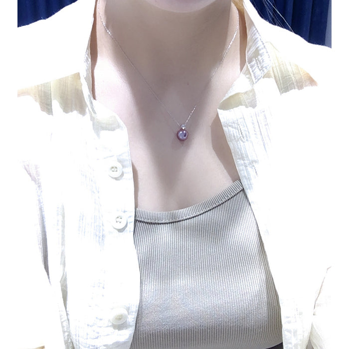 Wholesale Pearl pendant, pure silver pearl necklace, collarbone chain