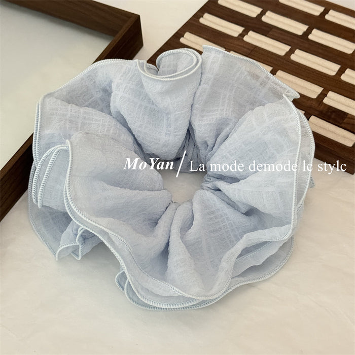 Wholesale lace edge large texture head flower lazy temperament hair rope head rope