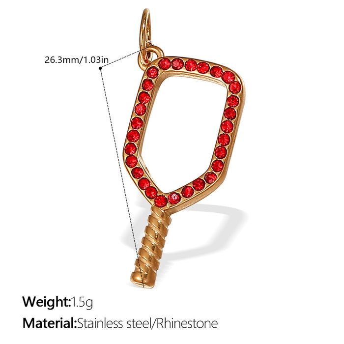 Wholesale  Pendant Accessories Inlaid Rhinestone All-match Pendant Inlaid Glass Stone Round Pendant Necklace