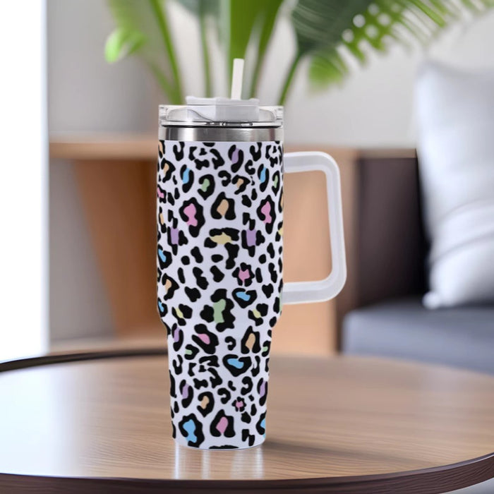 Wholesale  Animal Print Series Personalized Pattern Printing 40oz Car Cup Stainless Steel Large Capacity Ice Cup