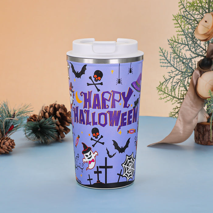 Wholesale Stainless Steel Insulated Cup  Large-Capacity Car Cup Printed Double-Lid Beer Cup Customization