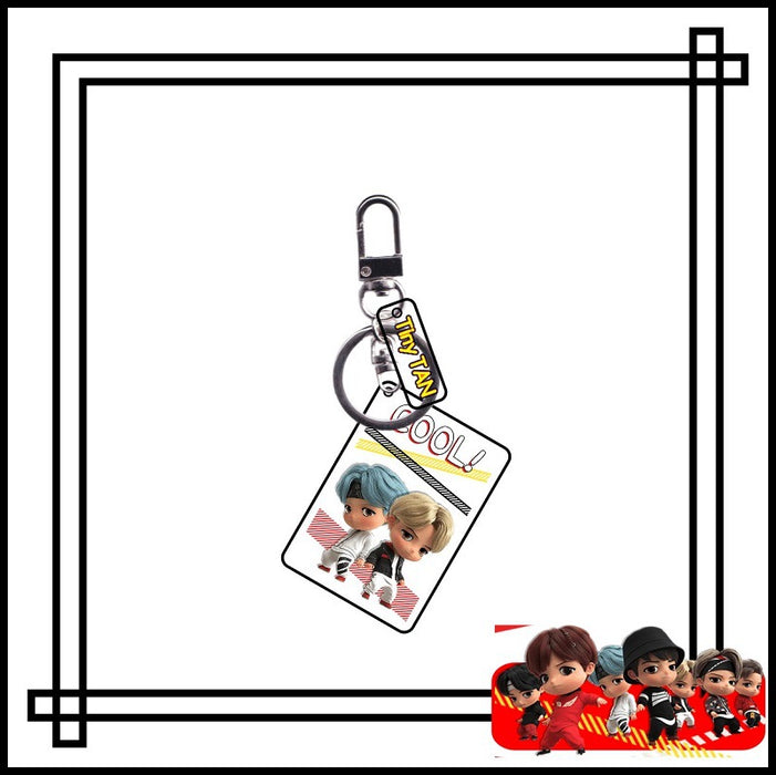 Wholesale Cartoon Double Layer Transparent Acrylic Keychain JDC-KC-YaQ004