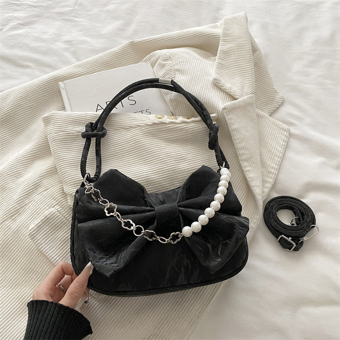Wholesale Pu Leather Bow Shape Shoulder Crossbody Bag Stylish Fashion Accessory