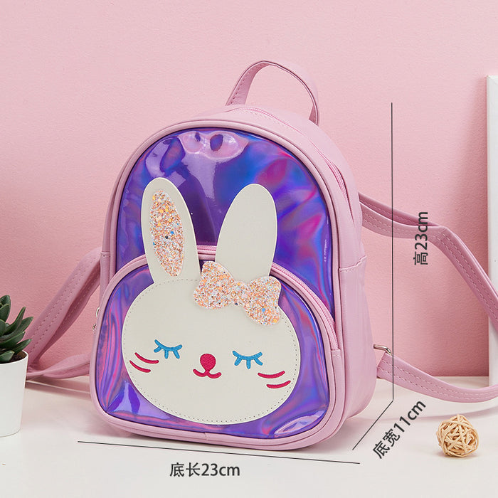 Wholesale New Children' s Backpack Leisure Travel Lightweight Laser Backpack Cute Cartoon Dance Girls Kindergarten School Bag