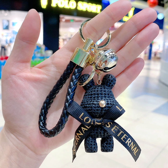 Wholesale Creative Cartoon Resin Bear Keychain Chic Fashion Accessory
