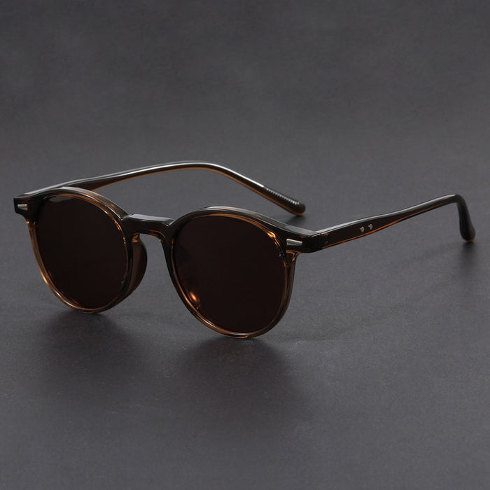 Wholesale ultra-light sunglasses round frame anti-ultraviolet sunglasses