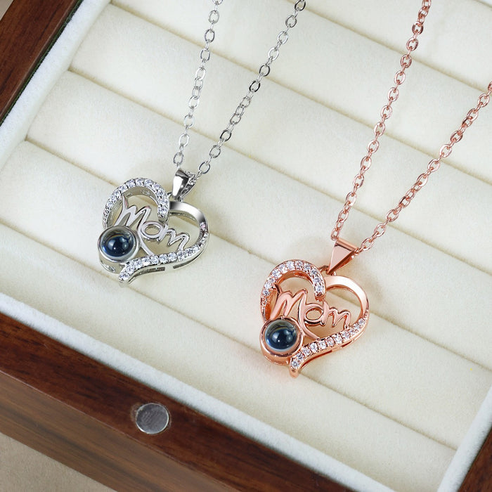 Wholesale Projecting a " I love you"  heart necklace in 100 languages