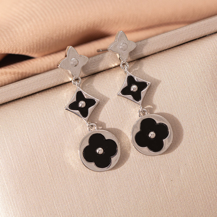 Wholesale Women's Four-Leaf Clover choker necklace Earrings Bracelet Set