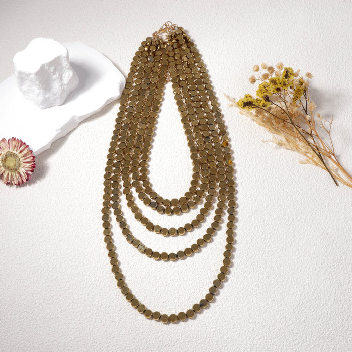 Wholesale Multi-layer Light Luxury Design Sense Alloy Long Necklace Niche Women