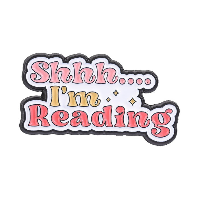 Wholesale Trendy Bookish Frog Brooch Go  I M Reading Enamel Pin For Reading Enthusiasts