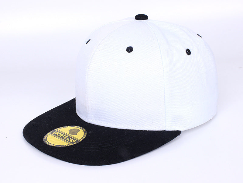 Wholesale Red Solid Color Baseball Cap Flat Brim Skateboard Hip Hop Adjustable Summer Fashion