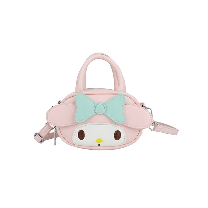 Wholesale Cartoon Bowknot Girls Handbag with Anime Pattern Cute PU Leather Crossbody Bag