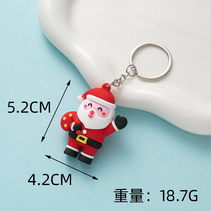 Wholesale Cute Christmas PVC Keychains JDC-KC-Wenma009