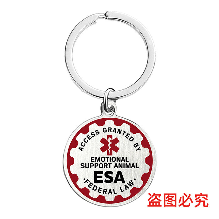 Wholesale Medical Symbol Snake Caduceus Creative Metal Keychains JDC-KC-GangGu055