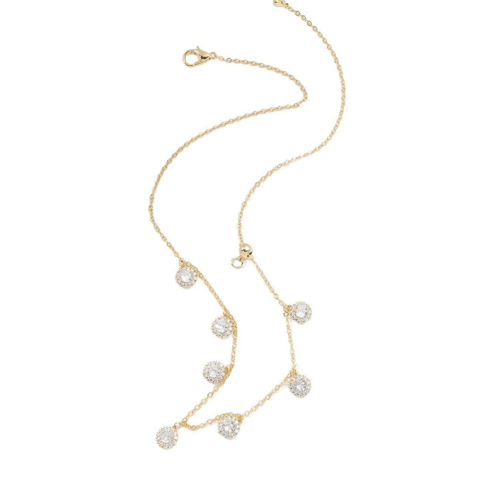 Wholesale New light luxury niche zircon necklace with fashionable temperament, collarbone chain, versatile and simple necklace