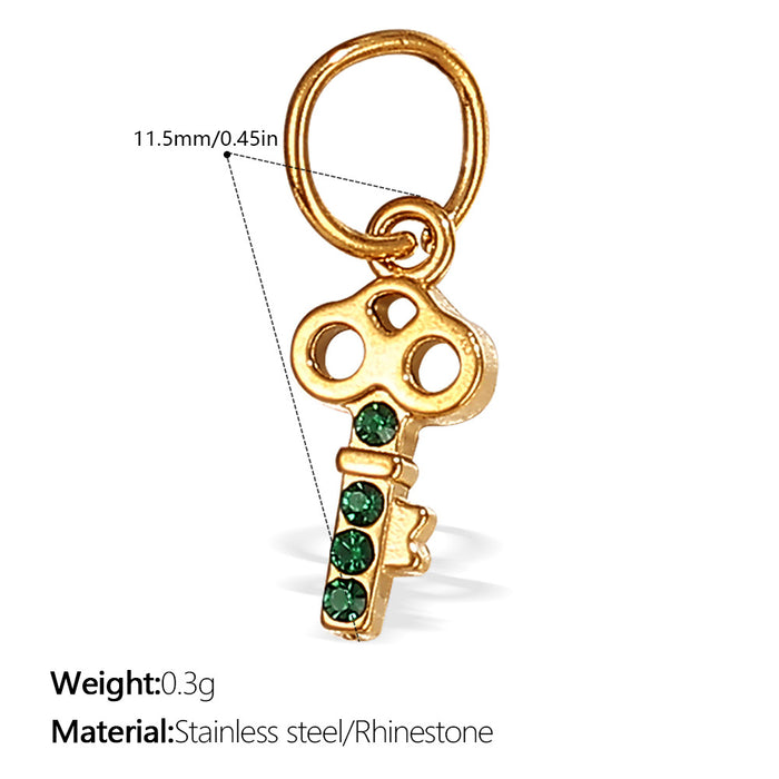 Wholesale  Pendant Accessories Inlaid Rhinestone All-match Pendant Inlaid Glass Stone Round Pendant Necklace