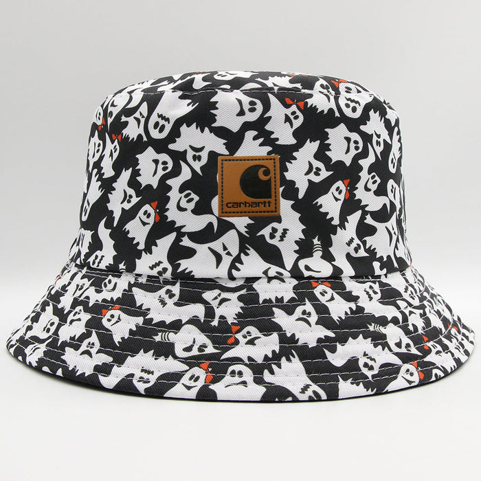 Wholesale Cotton Spring Summer Halloween Ghost Bucket Hat JDC-HT-PNi003