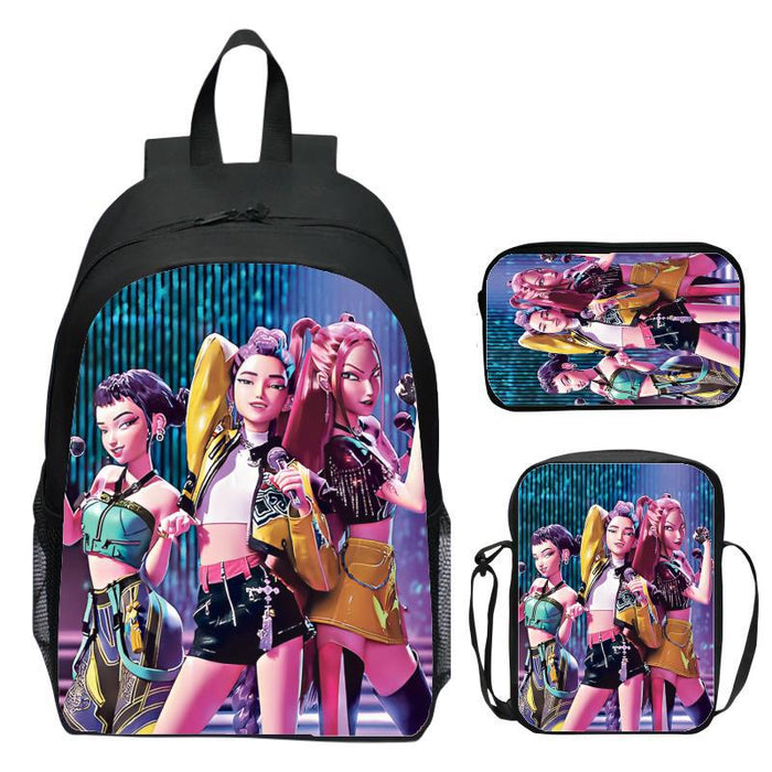 Wholesale K-Pop Three-Piece Suit Primary and Secondary School Student School Bag Customized Backpack