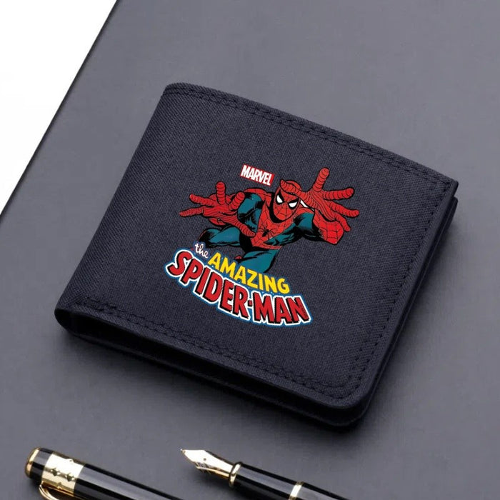 Wholesale Cartoon Print Ultra Thin Canvas Card Wallet Modern Cool Unisex Everyday Fashion Accessory