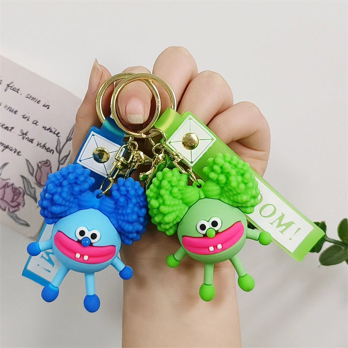 Wholesale Cartoon Silicone Doll Keychain JDC-KC-HaoXi004