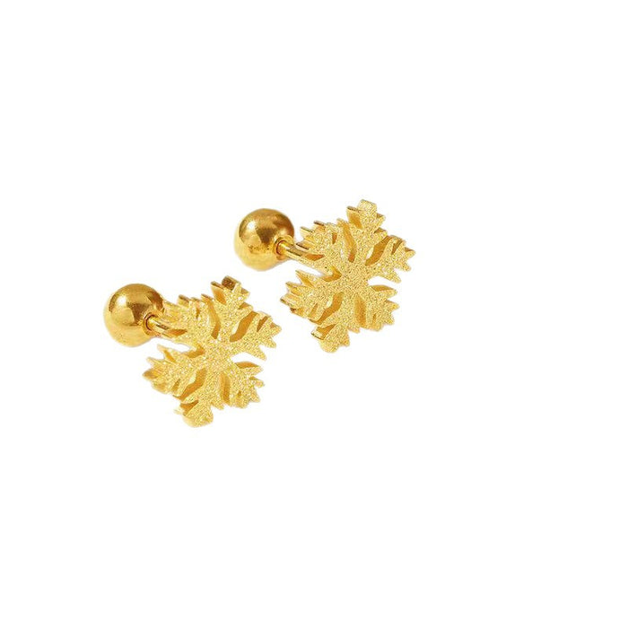 Wholesale  Anti-loss heart-shaped earrings  colorfast   small and exquisite titanium steel earrings