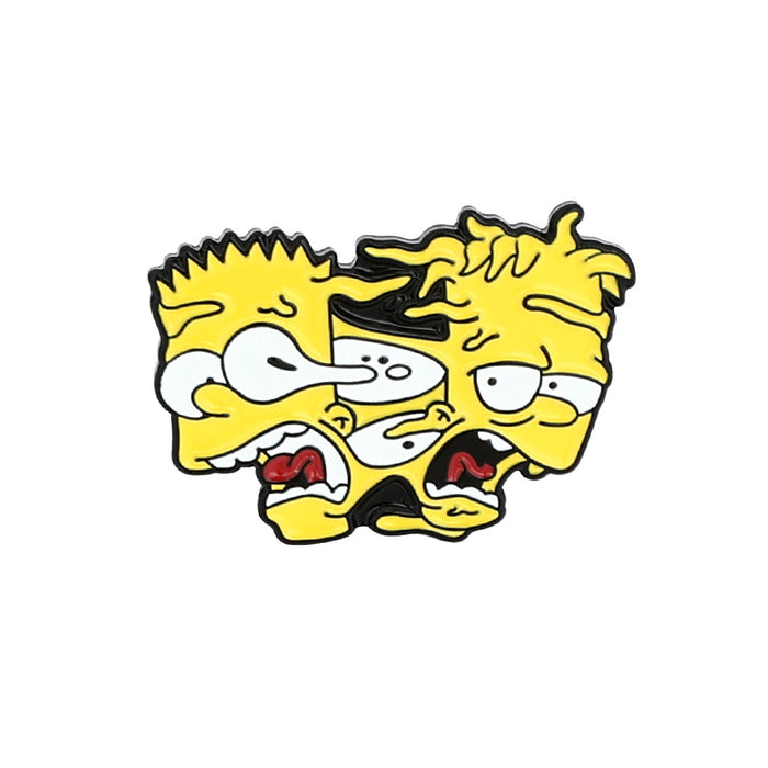 Wholesale Cartoon Simpsons Brooch Alloy Oil Dropping Badge Bag Clothes Accessories
