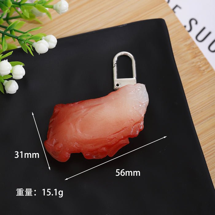 Wholesale PVC Sushi Keychain Food Toy Accessory for Bag Charm or DIY Craft Gift MOQ≥2