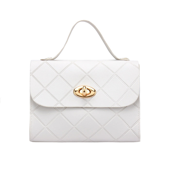 Wholesale Diamond striped small square bag, handbag, fashionable