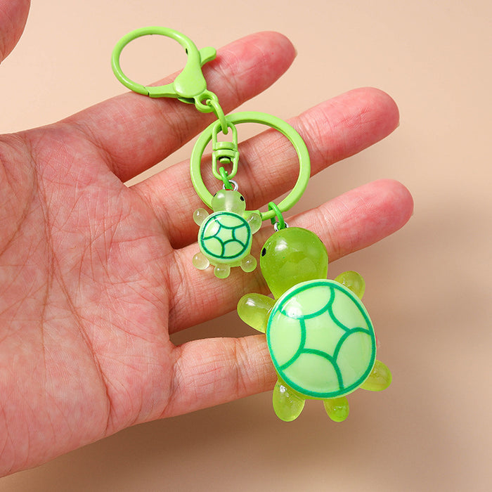 Wholesale Cute cartoon resin turtle keychains
