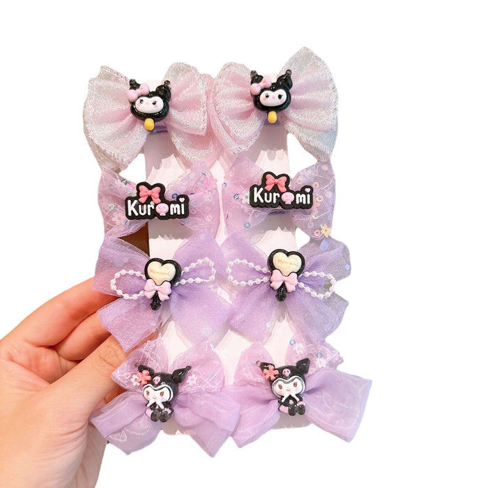 Wholesale Acrylic Bow Yarn Cartoon Children's Hair Clip JDC-HC-Hengy007