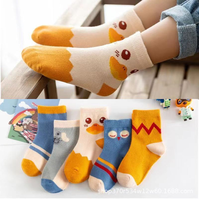 Wholesale 5pcs children' s socks baby sports socks large children' s stockings