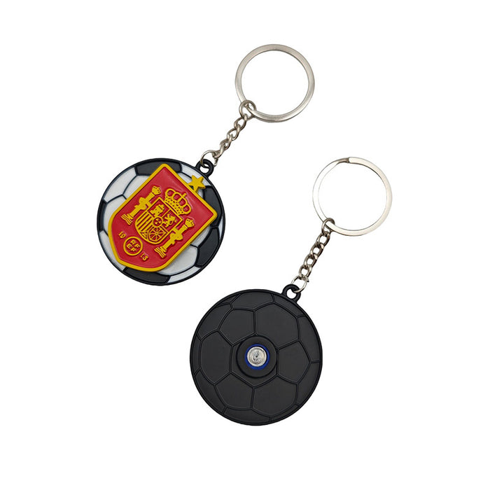 Wholesale Rotatable Football Club Team Keychain