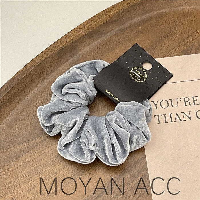 Wholesale Bowel Hair Ring Black Rubber  Hair Accessories Cream Style Headwear