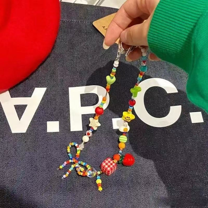 Wholesale   Apple Core Beaded Necklace Female  All-match Clavicle Chain