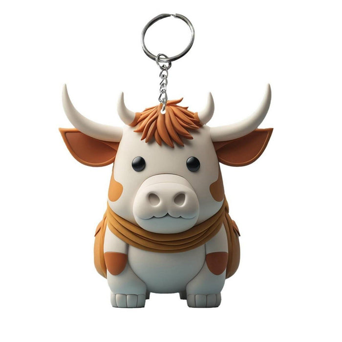 Wholesale Acrylic Cartoon Yak Keychain JDC-KC-HuiWen005