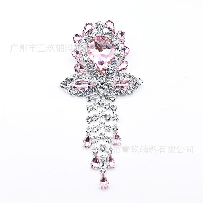 Wholesale DIY Crystal Tassel Corsage Accessories Pendant
