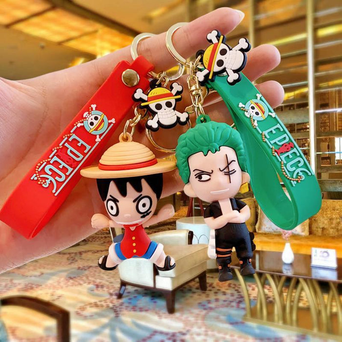 Wholesale Silicone Cartoon Doll Keychain JDC-KC-MingT224