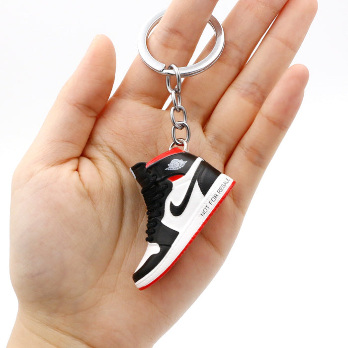 Wholesale PVC Mini Basketball Shoe Keychain JDC-KC-QLPing008