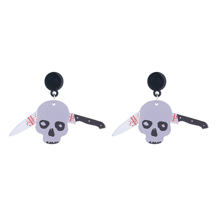 Wholesale  Series Earrings Horror Night Party Horror Funny Skeleton Dark Earrings for Women