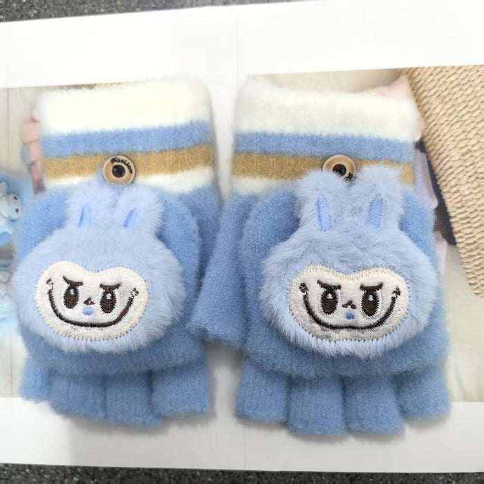 Wholesale Cartoon gloves for children winter flip gloves