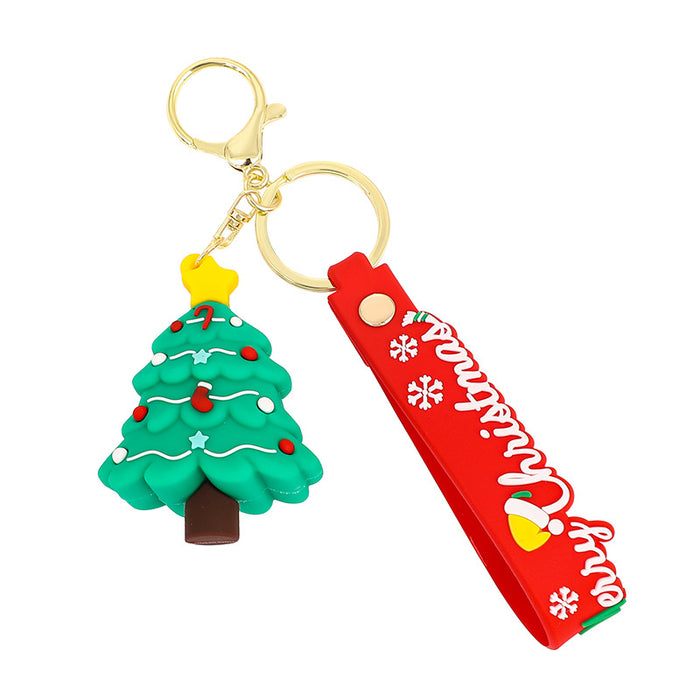 Wholesale Creative  keychain car pendant exquisite bag key ornament Christmas small gift