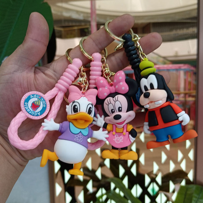 Wholesale Cartoon Silicone Doll Keychain JDC-KC-KuangK043