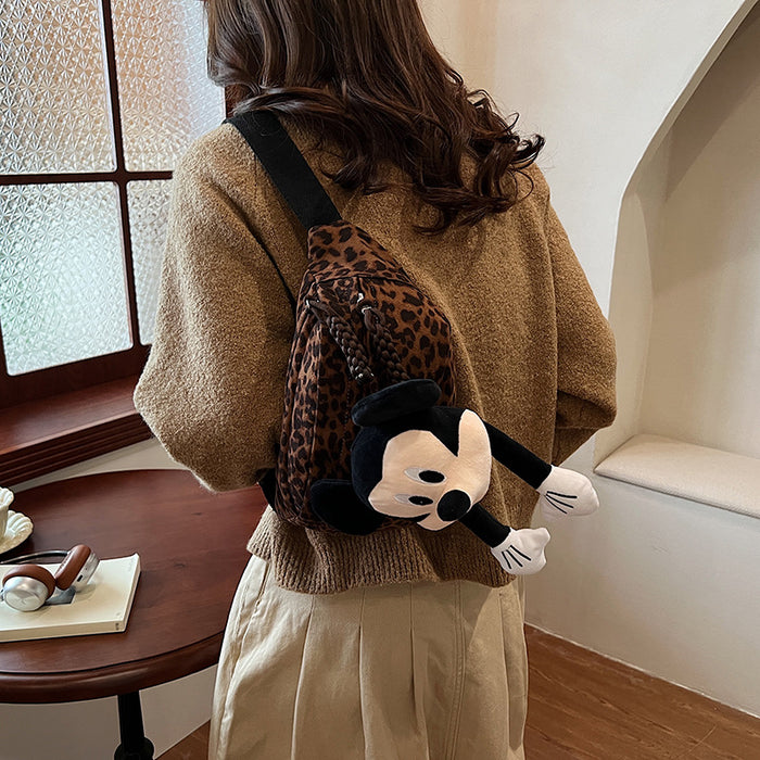 Wholesale Leopard Print Chest Bag Women's Crossbody Bag  Waist Bag
