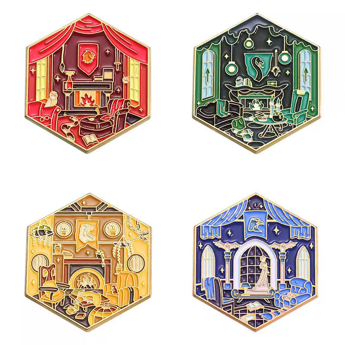 Wholesale Movie Merchandise Cartoon Magic Academy Brooch