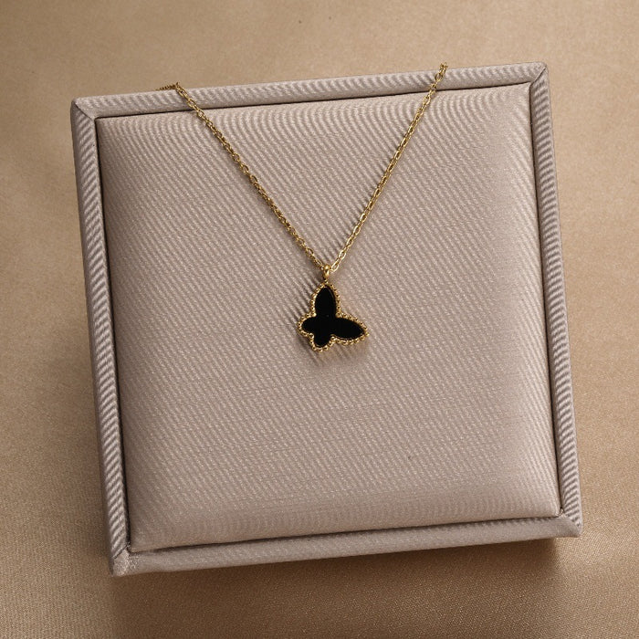 Wholesale Fade-Resistant Sweater Chain — Niche,  Light Luxury  and Sophisticated Titanium Steel Necklace